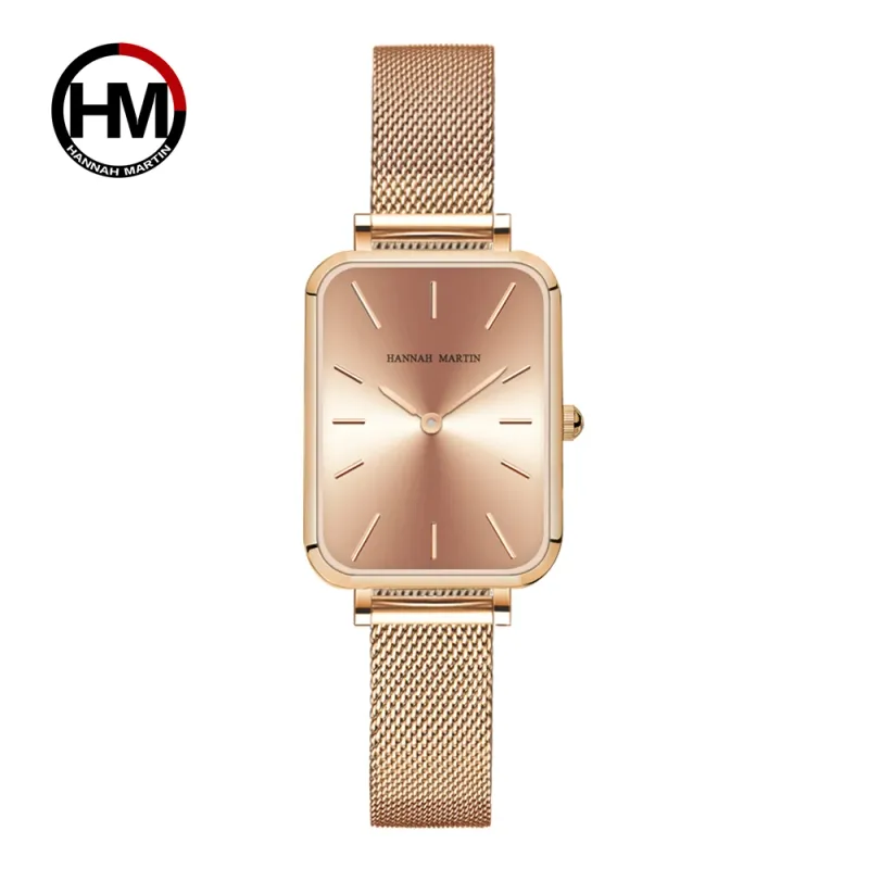 Hannah Martin Ultrathin Rectangle Mesh Watch 2