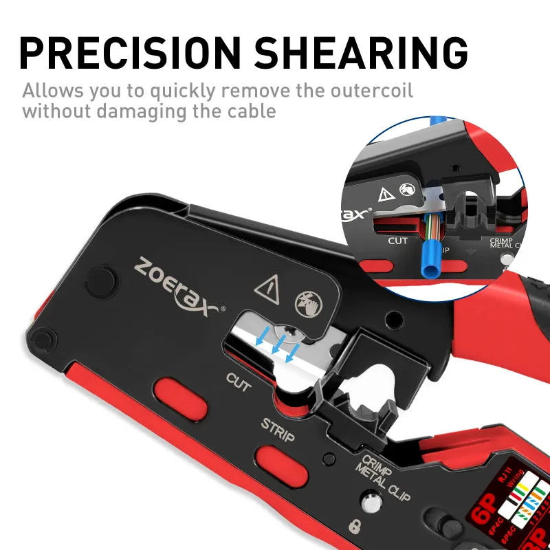 ZoeRax RJ45 CAT7/6A Crimping Tool 4