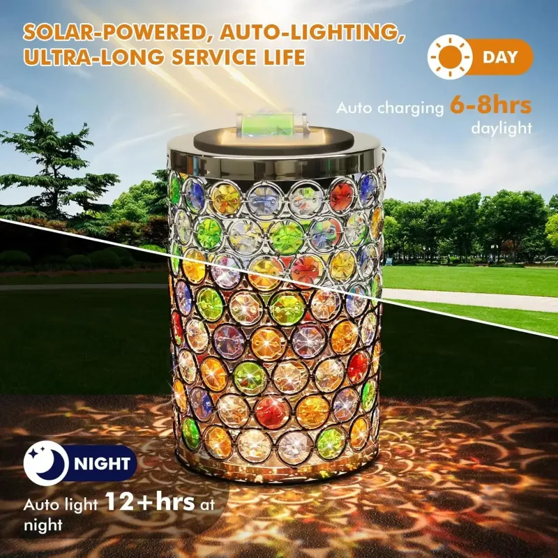 Mosaic Crystal Solar Lanterns 2