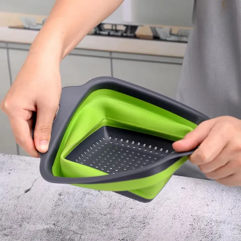 Foldable Silicone Colander Basket 3