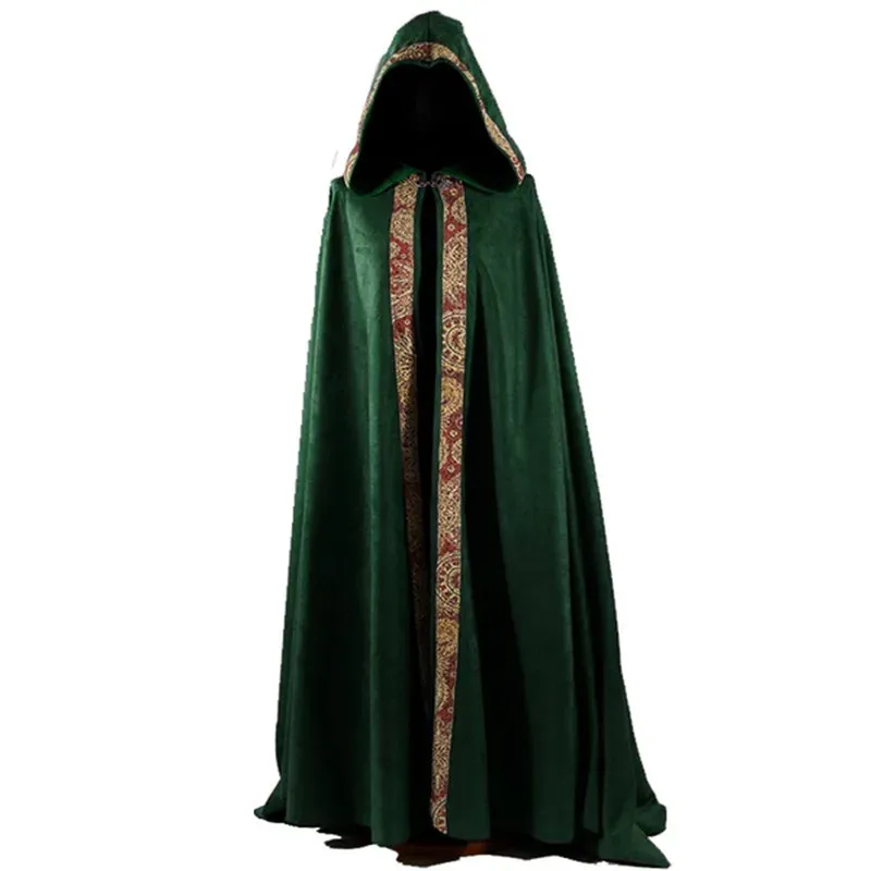 Medieval Gothic Hooded Cloak Cape 6