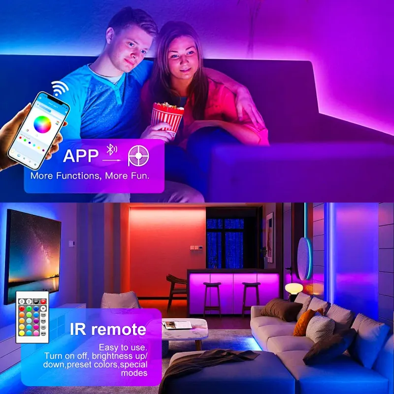 Smart Bluetooth 5050 LED Strip Lights 2
