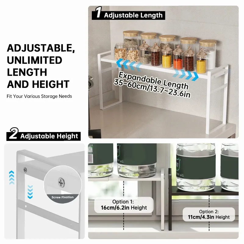 Double Layer Windowsill Spice Rack 4