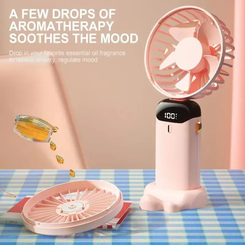 Portable Foldable Mini Fan USB Rechargeable 5