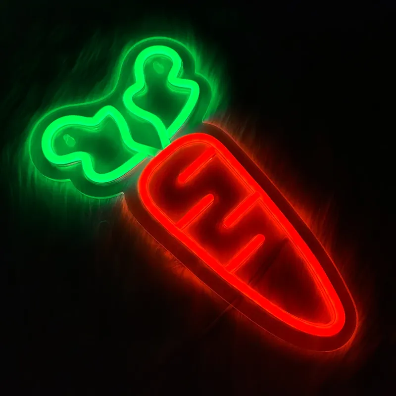 Carrot LED Neon Wall Sign 5