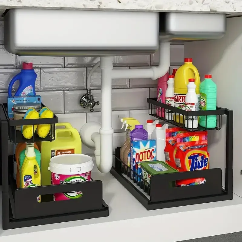 2-Tier Under Sink Pull-Out Organizer 3