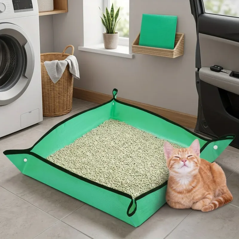 Portable Foldable Travel Cat Litter Box 4
