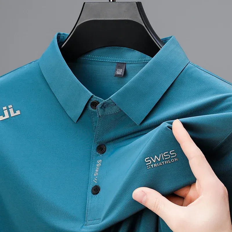 Men's Casual Polo Shirt with Badge 2