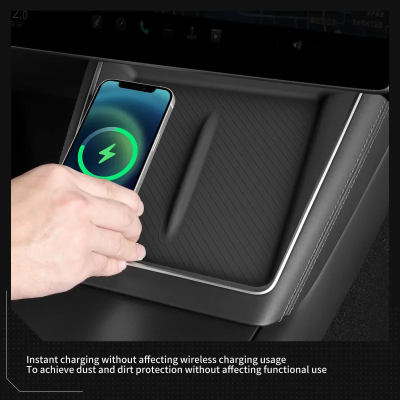 Tesla Center Console Wireless Charger Mat 4