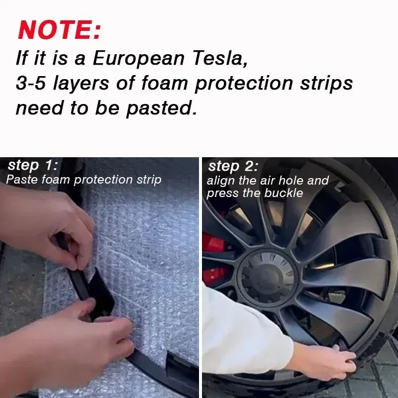 Tesla Model Y 21" Wheel Hub Protectors (4PCS) 5