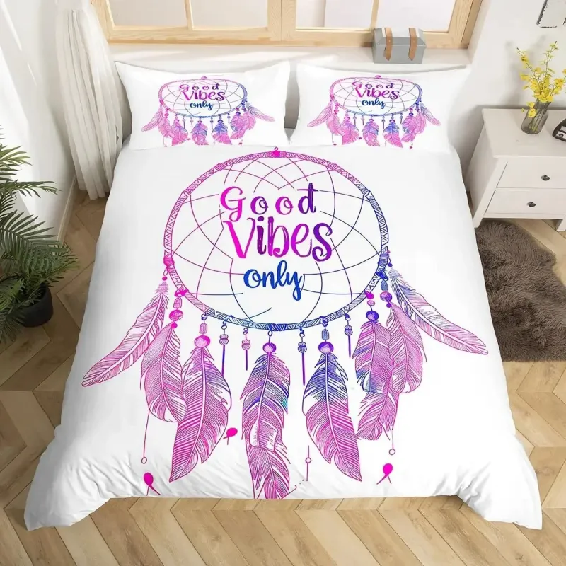 Dream Catcher Boho Mandala Duvet Cover Set 3