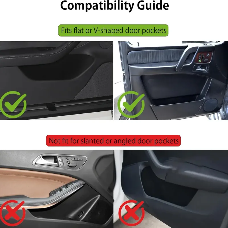 PU Leather Car Door Cup Holder Organizer 3