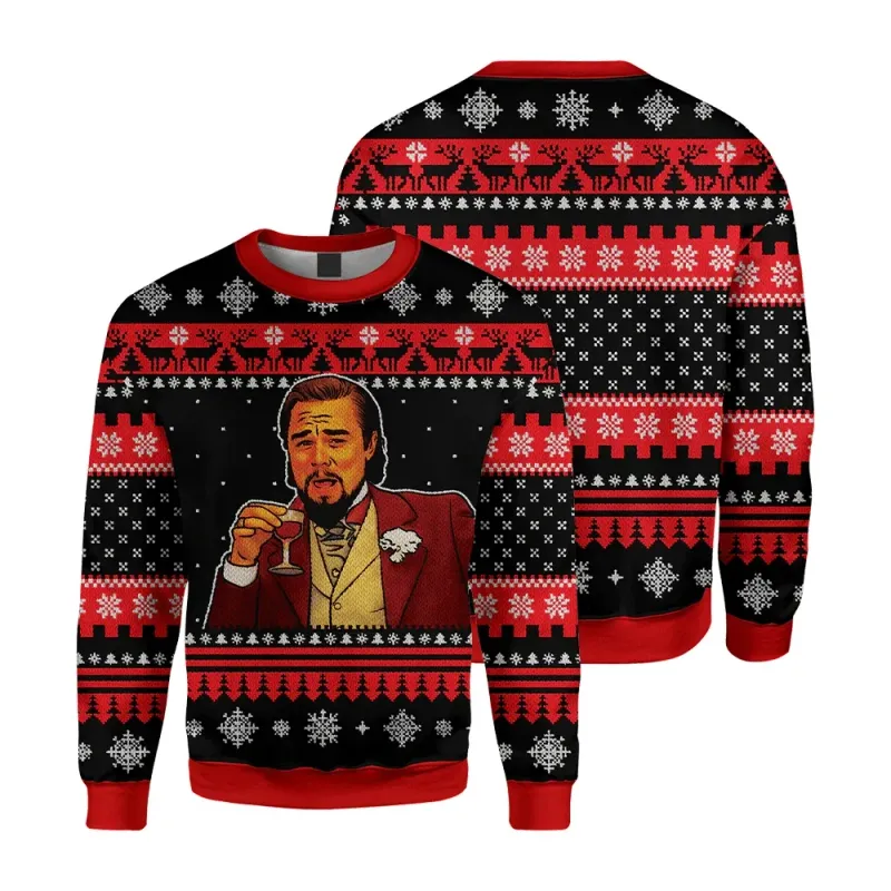Leo DiCaprio Meme Ugly Christmas Sweater 1