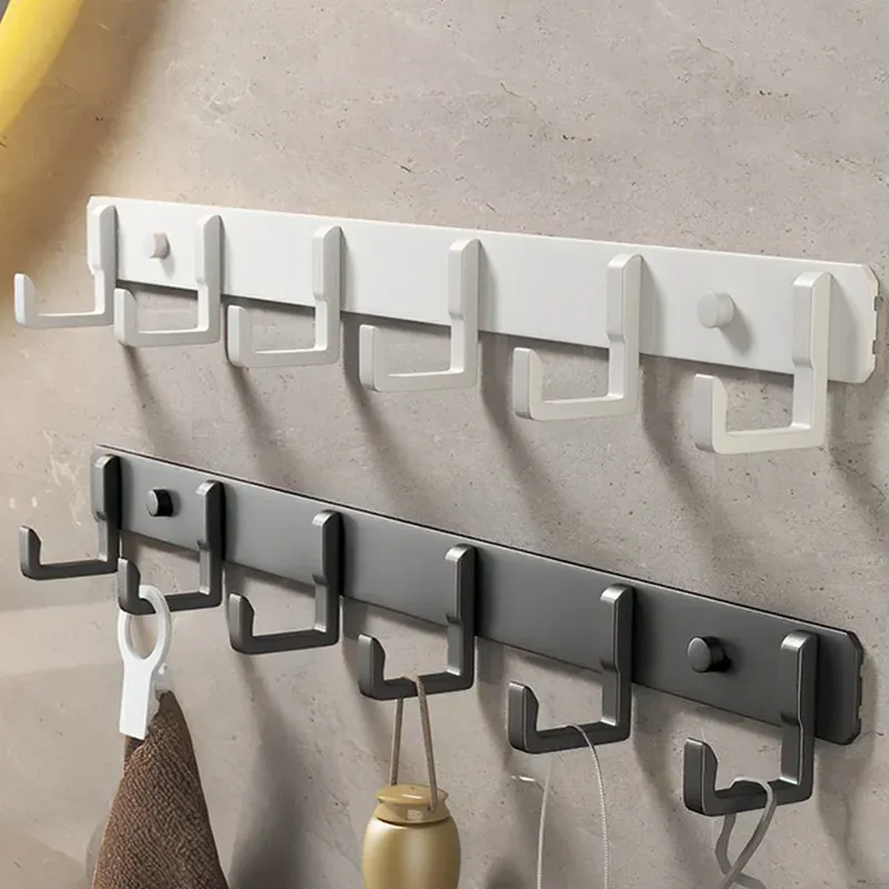 Aluminum Wall Mount Hook Rack 2