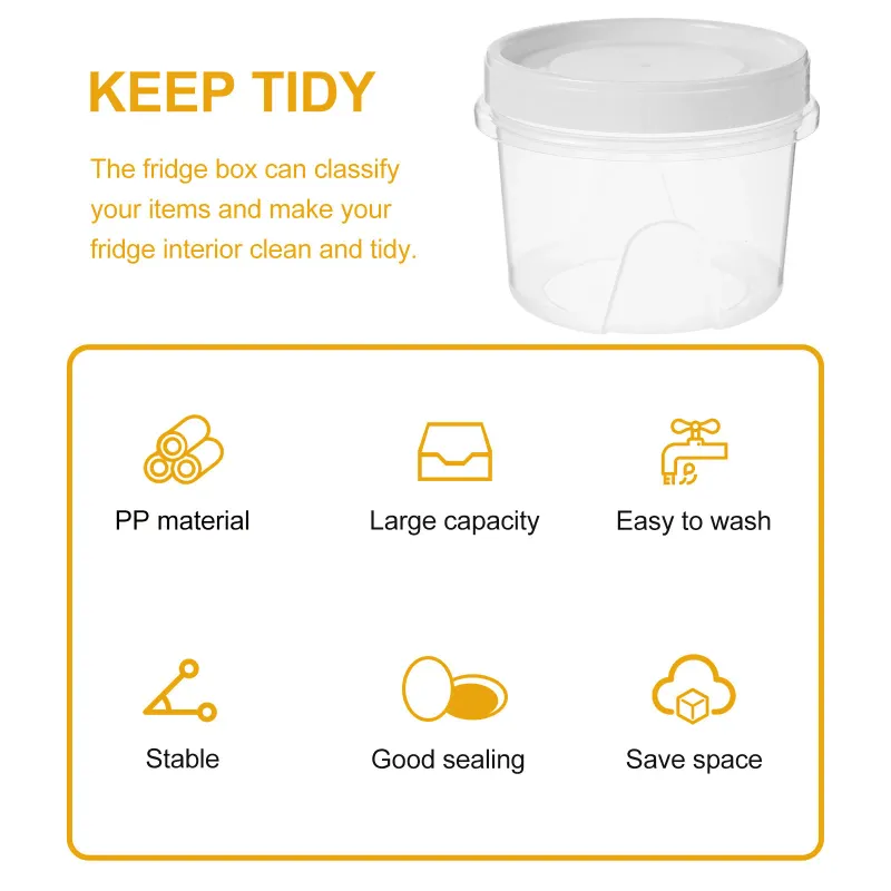 Clear Stackable Fridge Storage Bins (2-Pack) 4