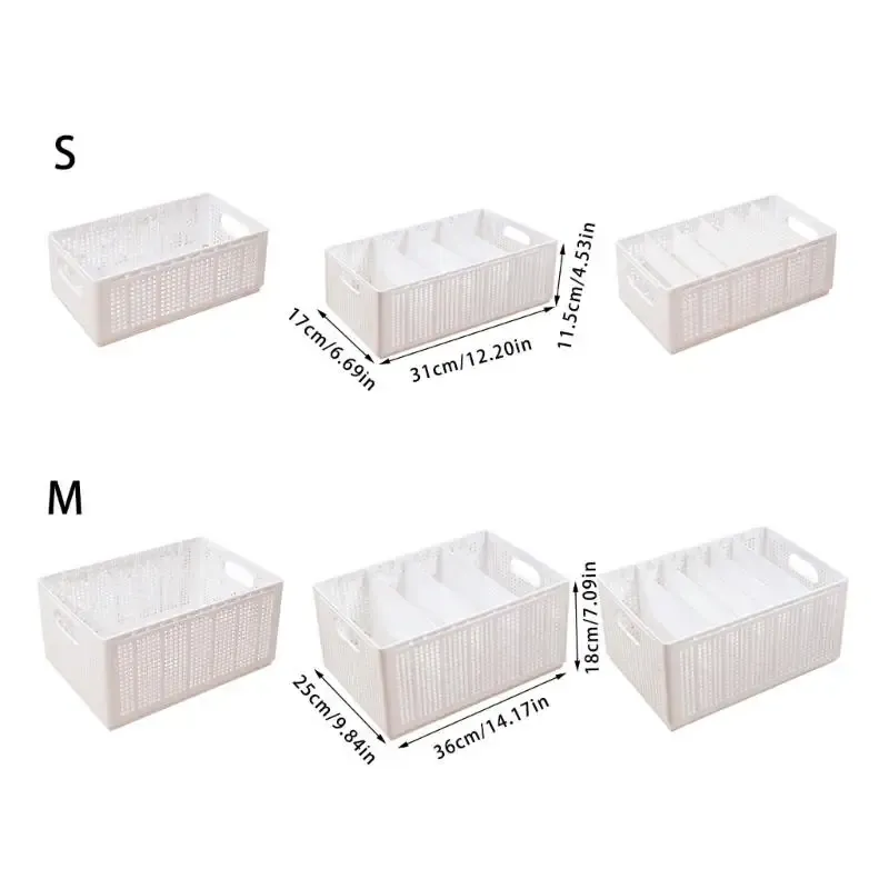Foldable Fabric Storage Bin with Dividers 6