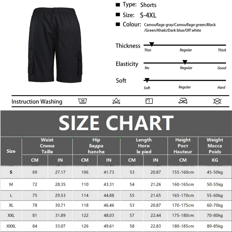 Men's Camo Cargo Shorts - Loose Fit 6