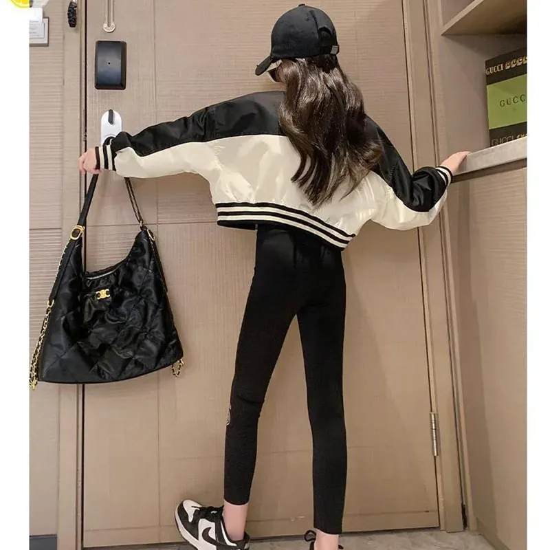 Girls Letter Zipper Windbreaker Jacket 5