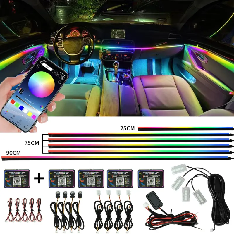 18-in-1 Car Ambient LED Lighting Kit 1