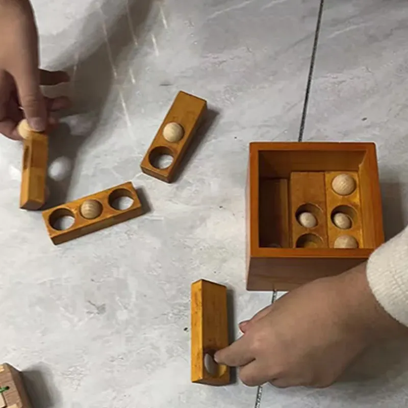 Wooden LuBan Brain Teaser Puzzle 6