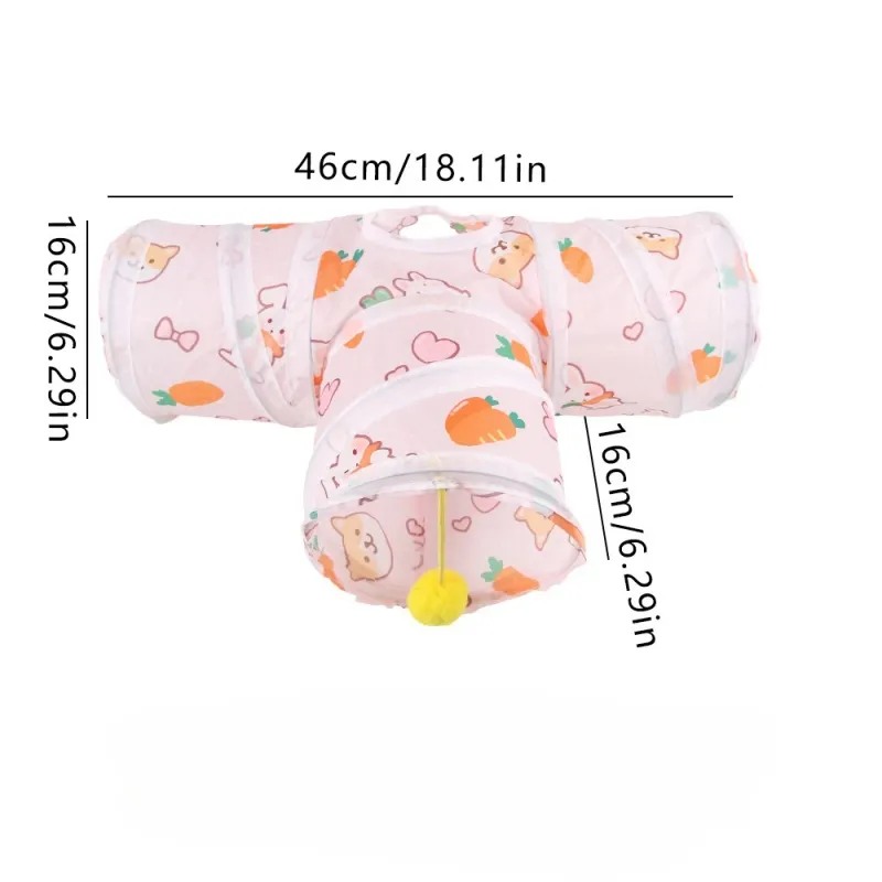 Carrot Hamster Hideout Tunnel Toy 6