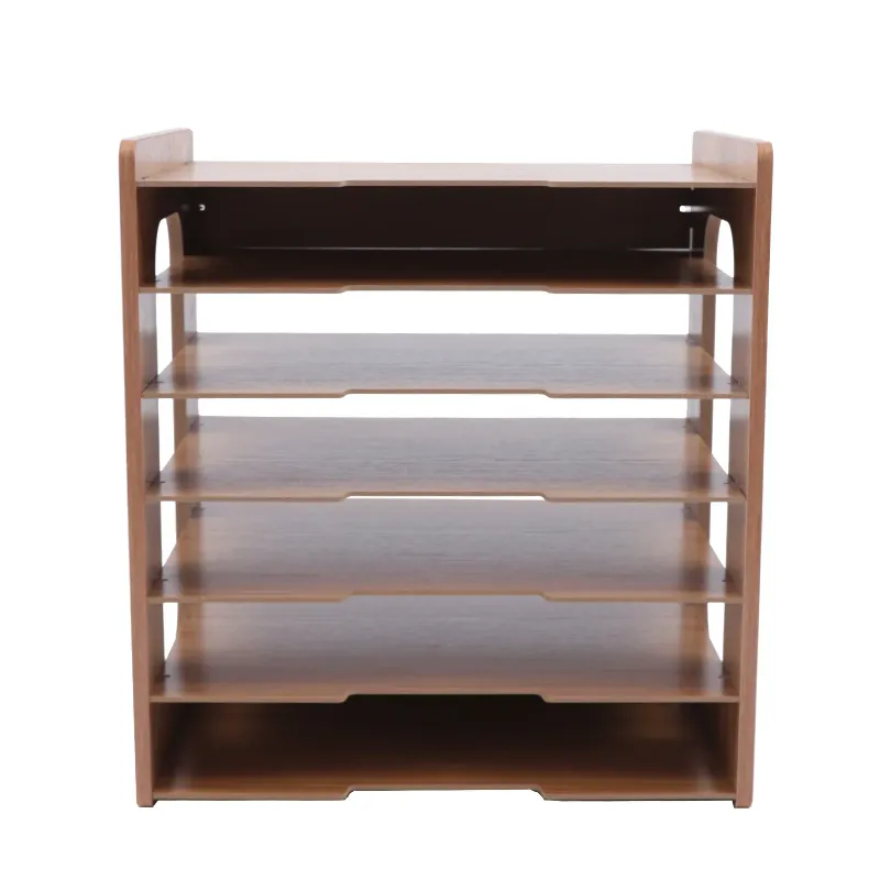 7-Tier Wood Office Paper Organizer 2
