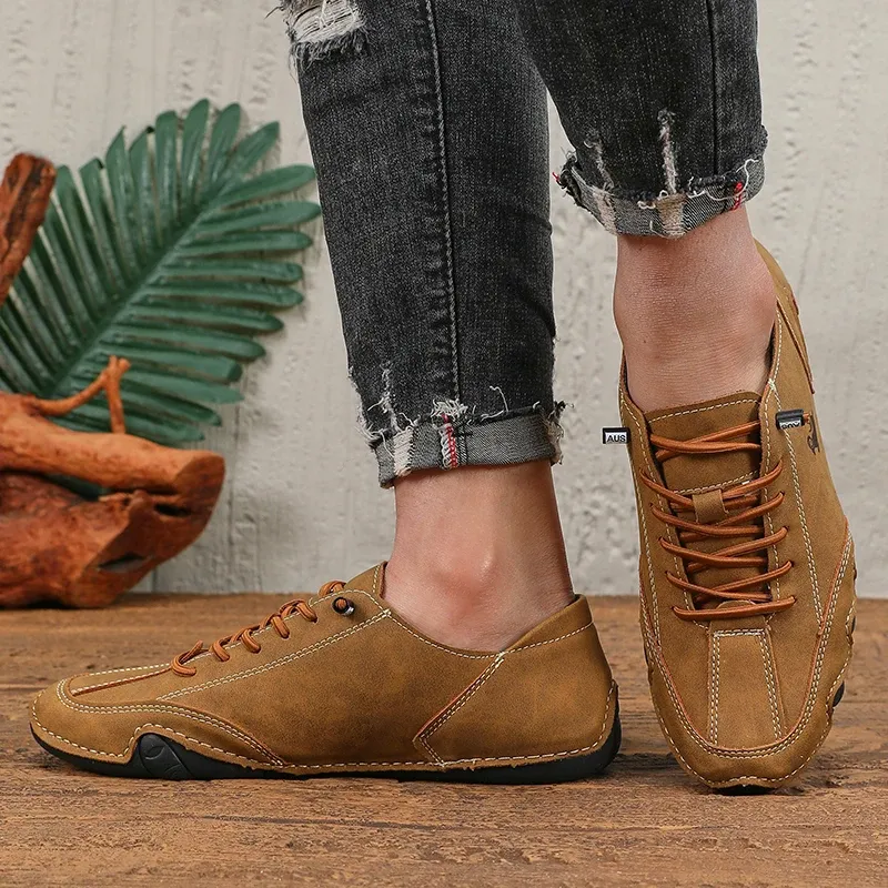 Men's Soft Sole Leather Sneakers 4