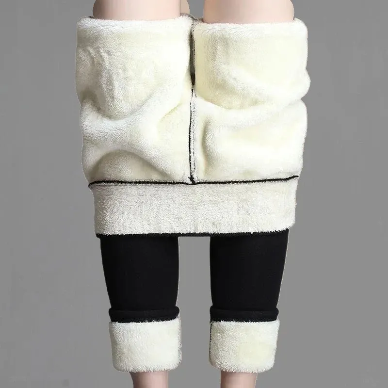 Winter Velvet High Waist Leggings 1