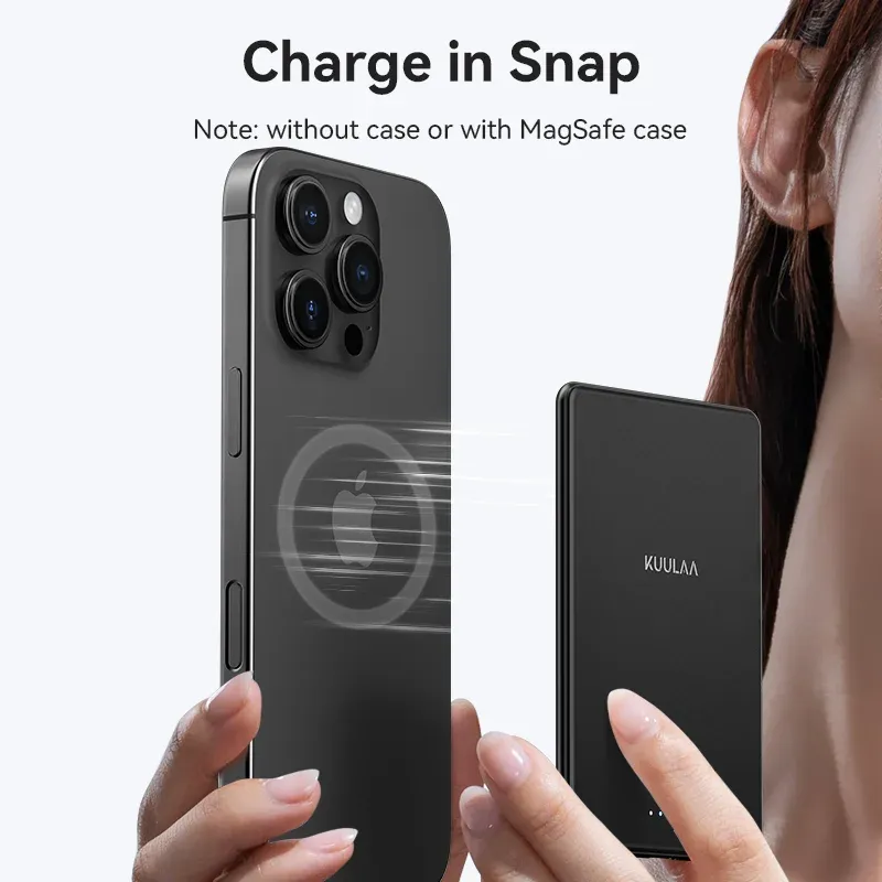 KUULAA Magnetic Wireless Power Bank 5000mAh 3
