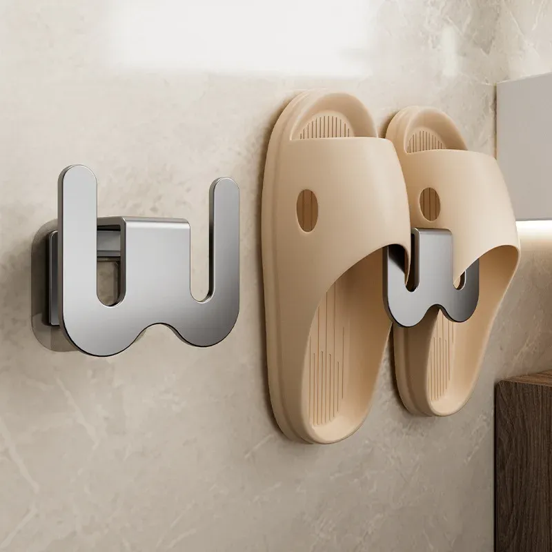 Wall-Mounted Bathroom Slipper Rack 1
