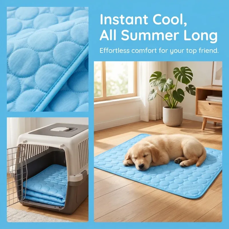Ice Silk Dog Cooling Mat 3