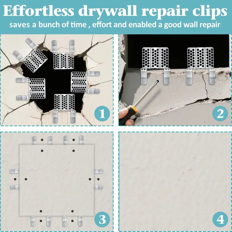 Drywall Repair Clips Kit for 1/2" Sheetrock 5