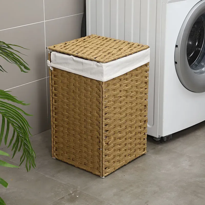 Nordic Rattan Foldable Laundry Basket 2