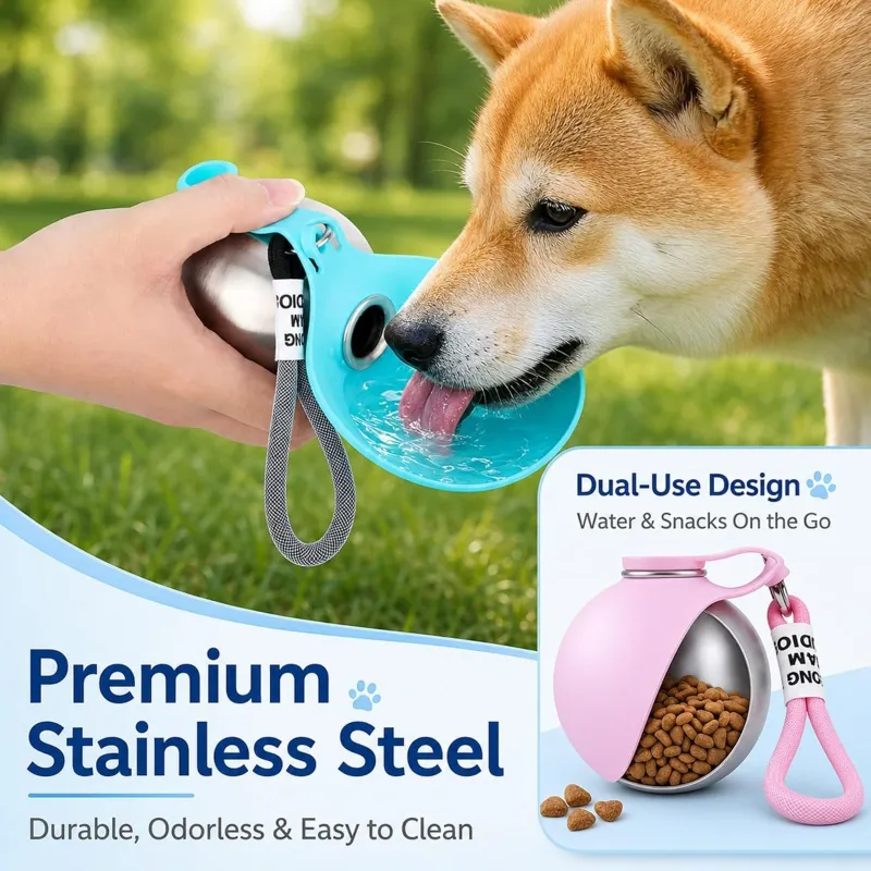 Stainless Steel Pet Travel Water Bottle 2