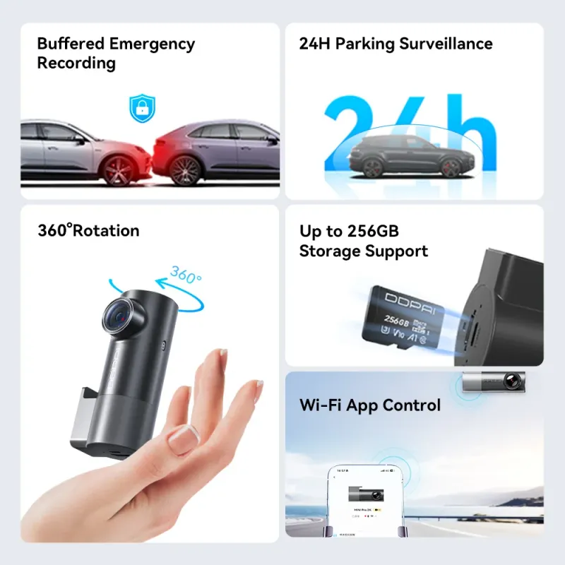 DDPAI MINI Pro 2K WiFi Dash Cam 3
