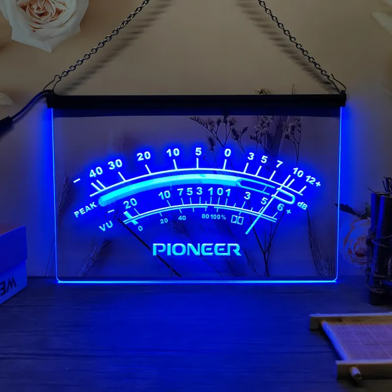 Pioneer Peak VU dB LED Neon Sign 1