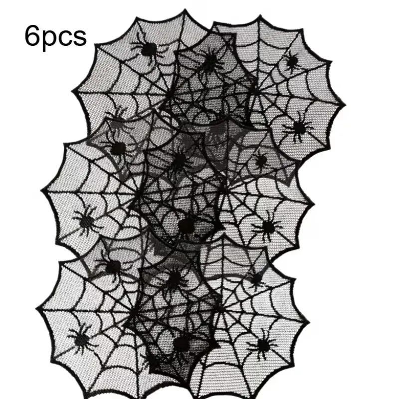 Spider Web Halloween Placemats Set 3