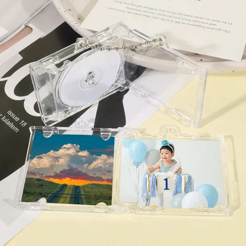 Transparent CD Keychains for DIY Decor 2
