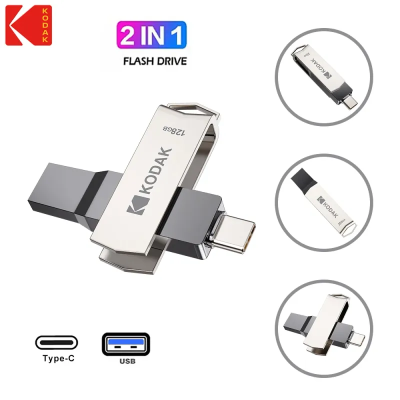 KODAK K273 Dual USB-C Flash Drive 6