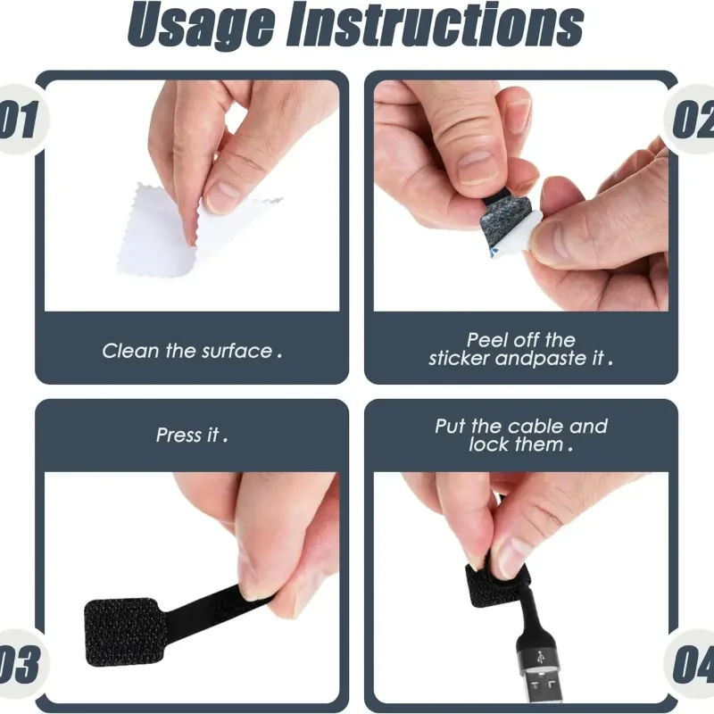 Velcro Cable Ties - Desktop Organizer 4