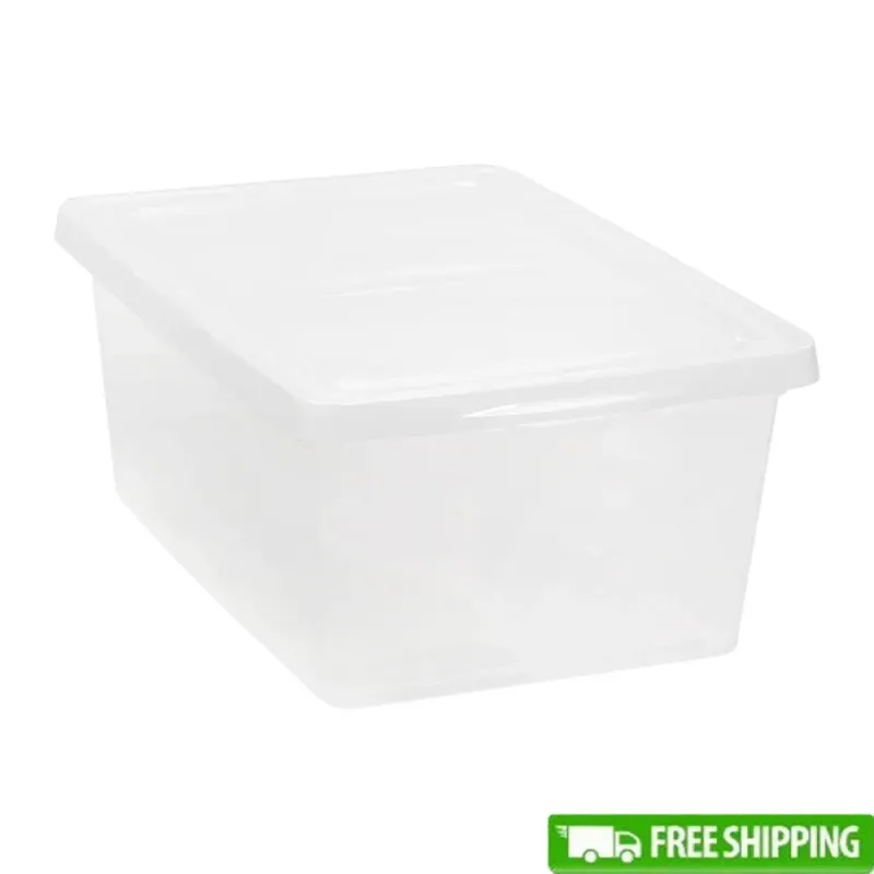 17 Qt Clear Storage Bin with Lid 3