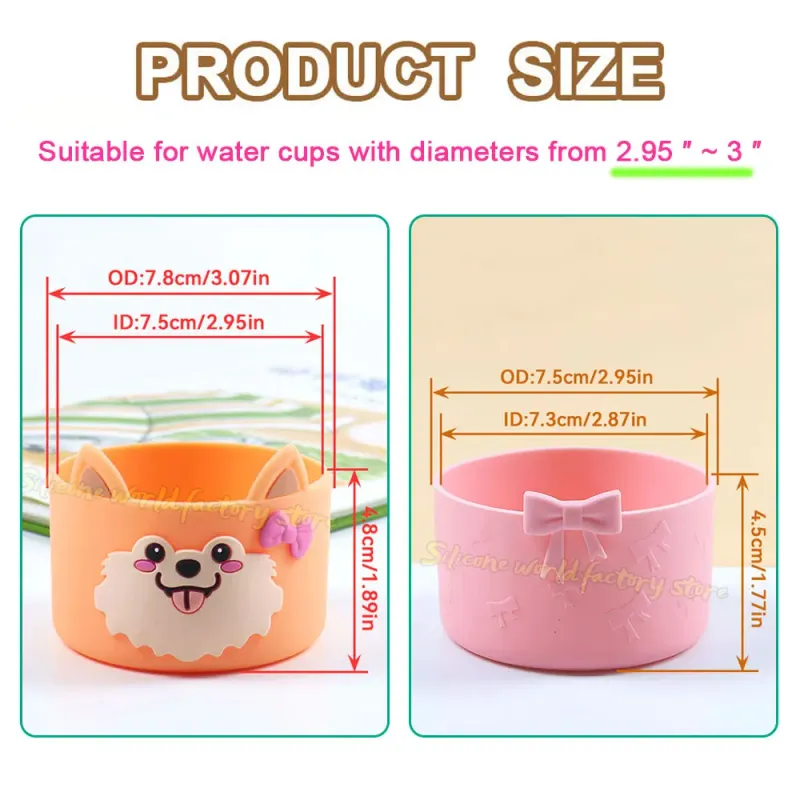 Cartoon Animal Cup Bottom Cover 6