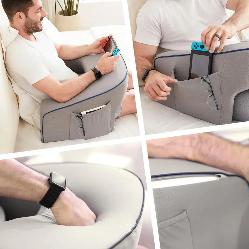 Memory Foam Lap Desk Pillow with Armrests 5