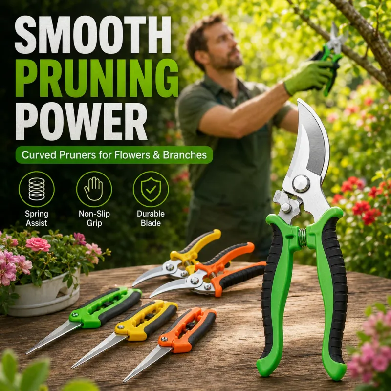 2Pcs Pruning Shears Set Stainless Steel 3