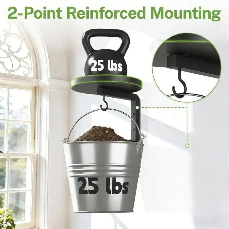 Wall Mounted Plant Shelf Set (2-Pack) 5