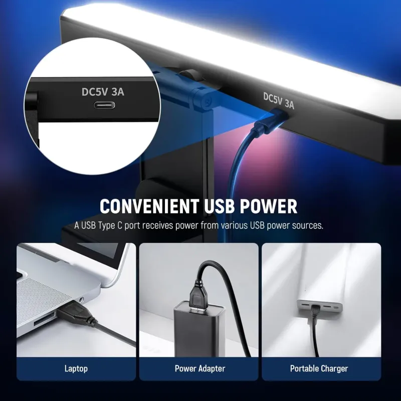 NEEWER 6W Bi-Color Monitor Light Bar Lamp 4