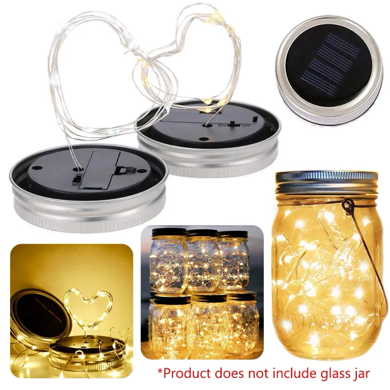 Solar Fairy String Lights - Mason Jar 1