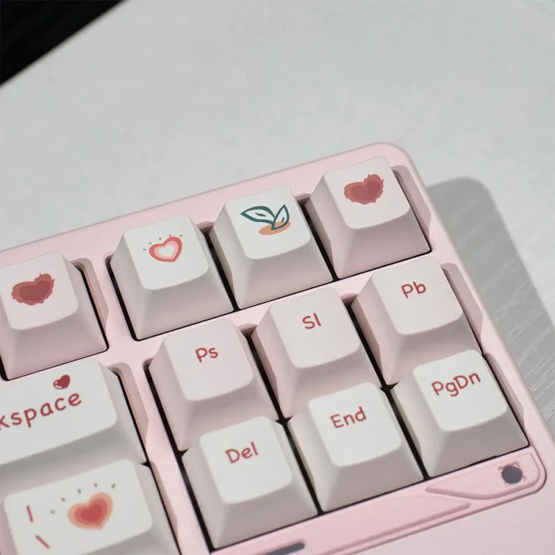 Love Heart Cherry Profile PBT Keycaps 6