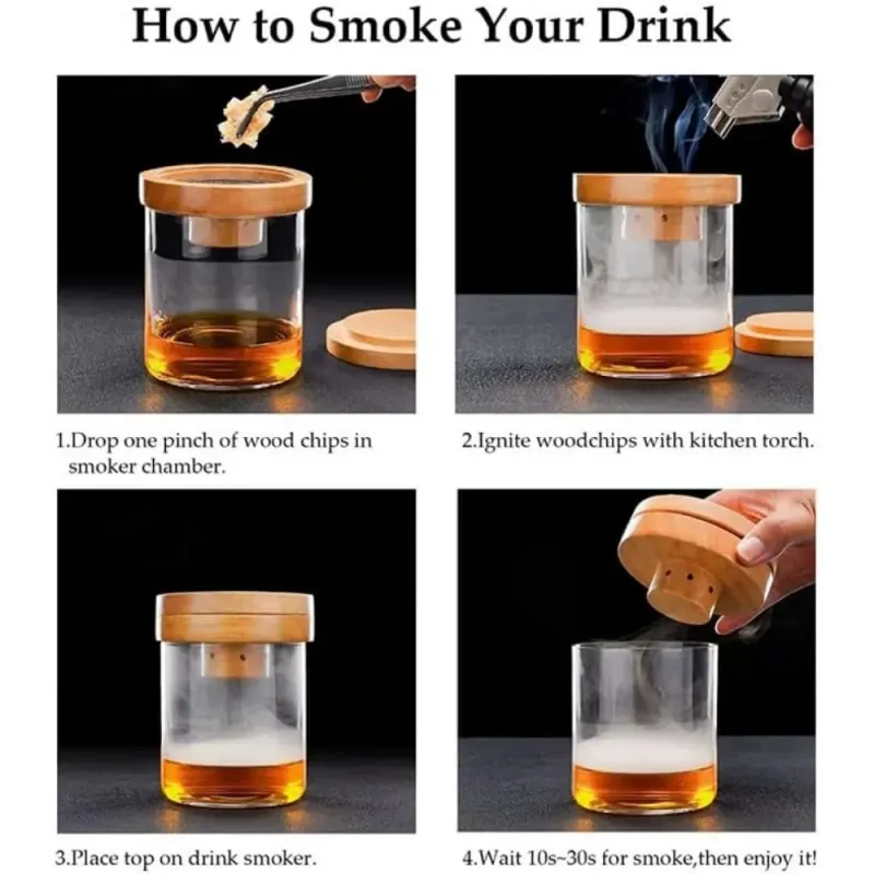 Wooden Cocktail Smoker Kit 4