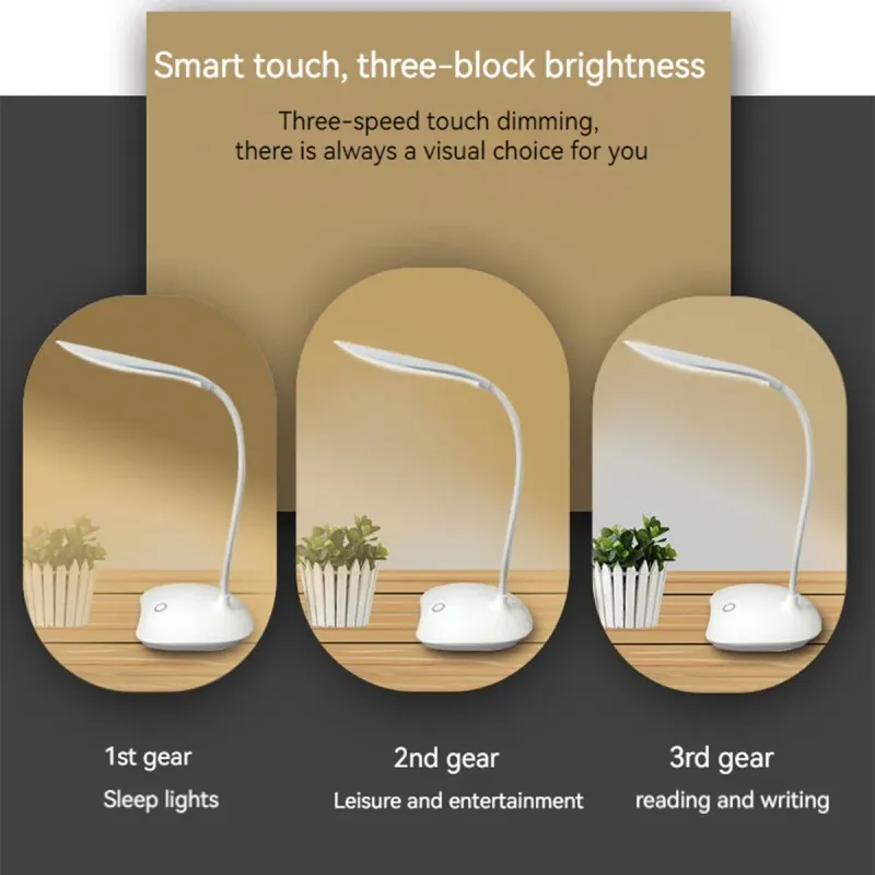 LED Desk Lamp with USB Charging 5